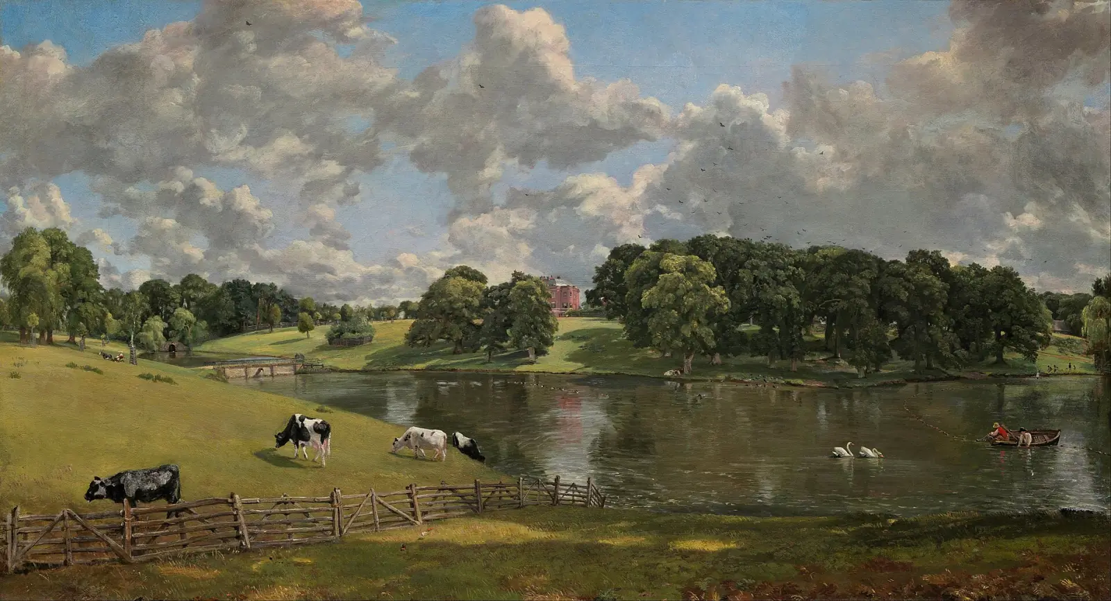 Painted valley landscape