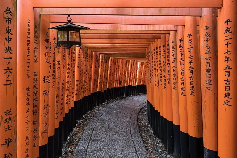 Torii gates at Fushimi Inari, Kyoto
